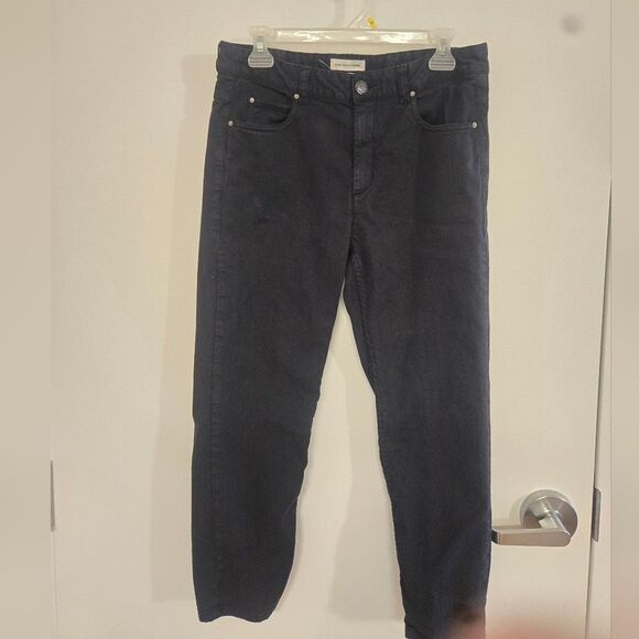Isabel Etoile Marant Denim - Isabel Marant Etoile Cropped Black Jeans Sz 42